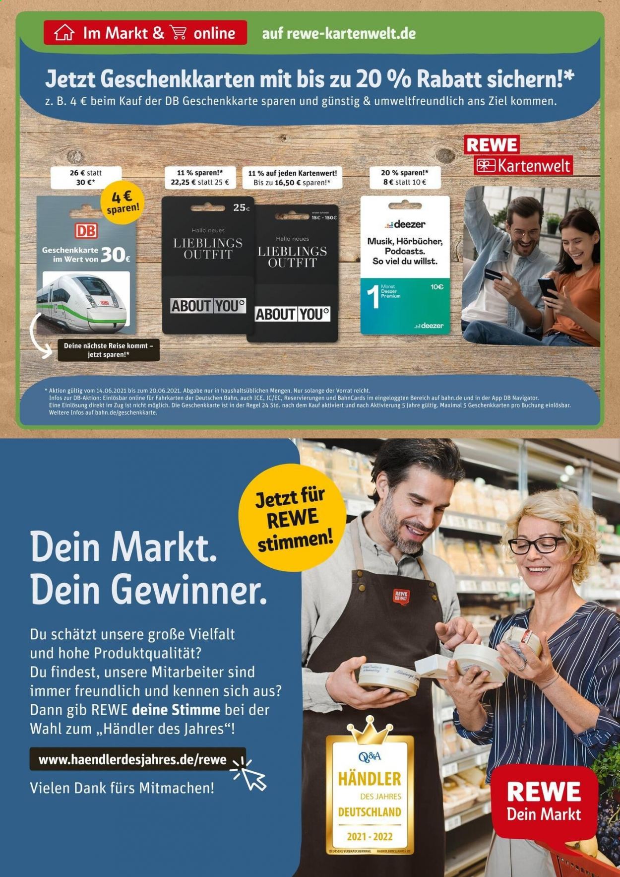 REWE Prospekte  - 14.06.2021 - 19.06.2021. Seite 16