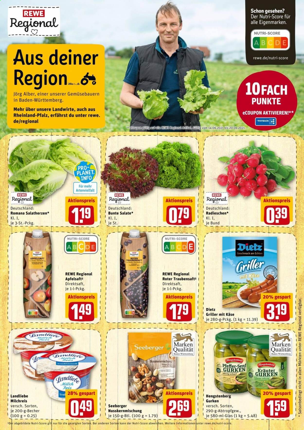 REWE Prospekte  - 14.06.2021 - 19.06.2021. Seite 9