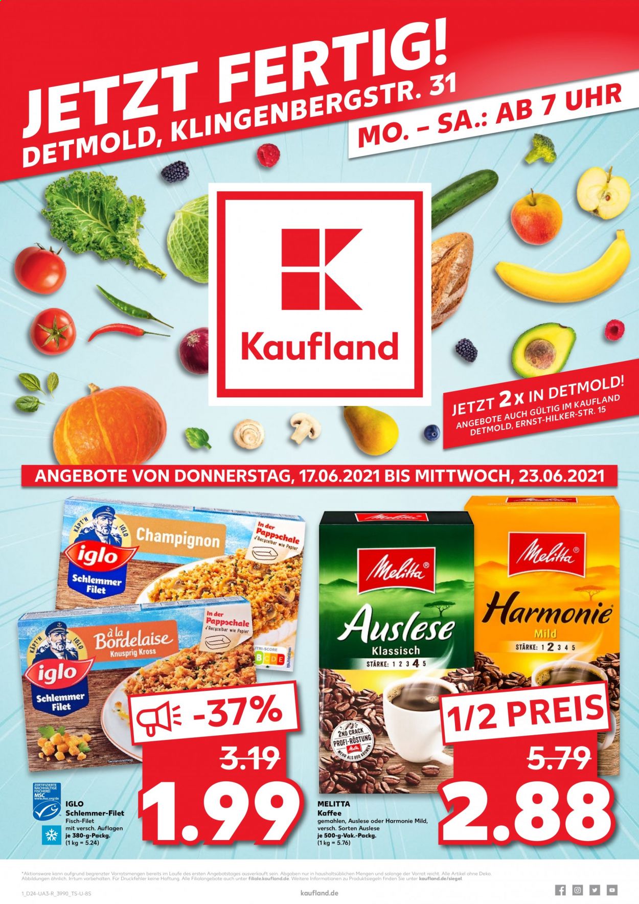 Kaufland Prospekte  - 17.06.2021 - 23.06.2021. Seite 1