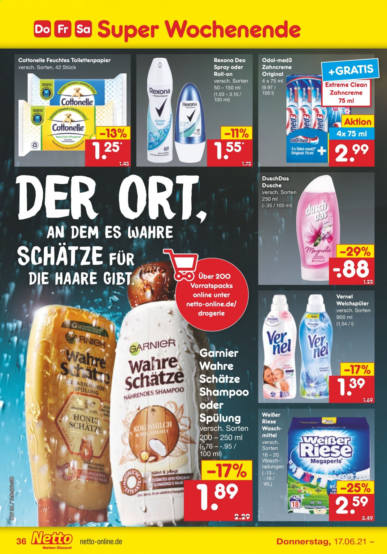 Netto Marken-Discount Prospekte  - 14.06.2021 - 19.06.2021. Seite 36