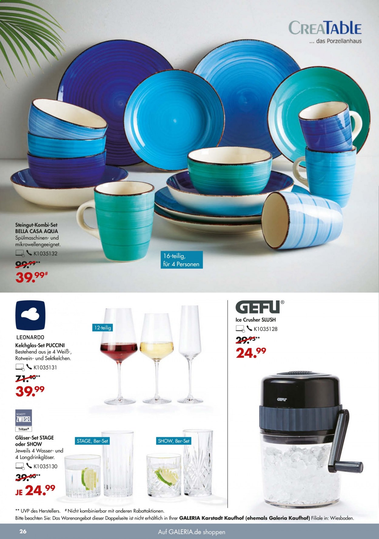 GALERIA Karstadt Kaufhof Prospekte  - 16.06.2021 - 22.06.2021. Seite 26