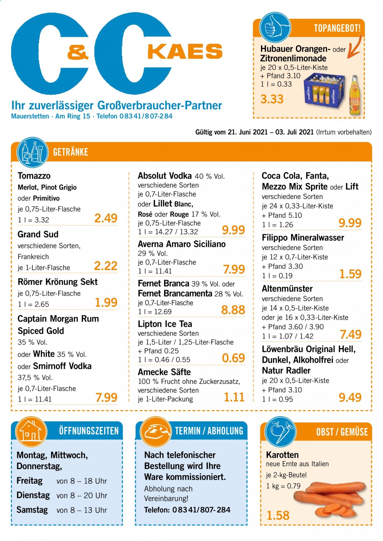 V-Markt Prospekte  - 21.06.2021 - 3.07.2021. Seite 1