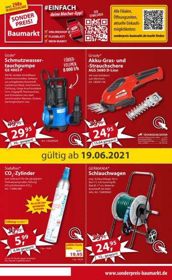 Prospekte Sonderpreis-Baumarkt - 19.6.2021 - 25.6.2021.