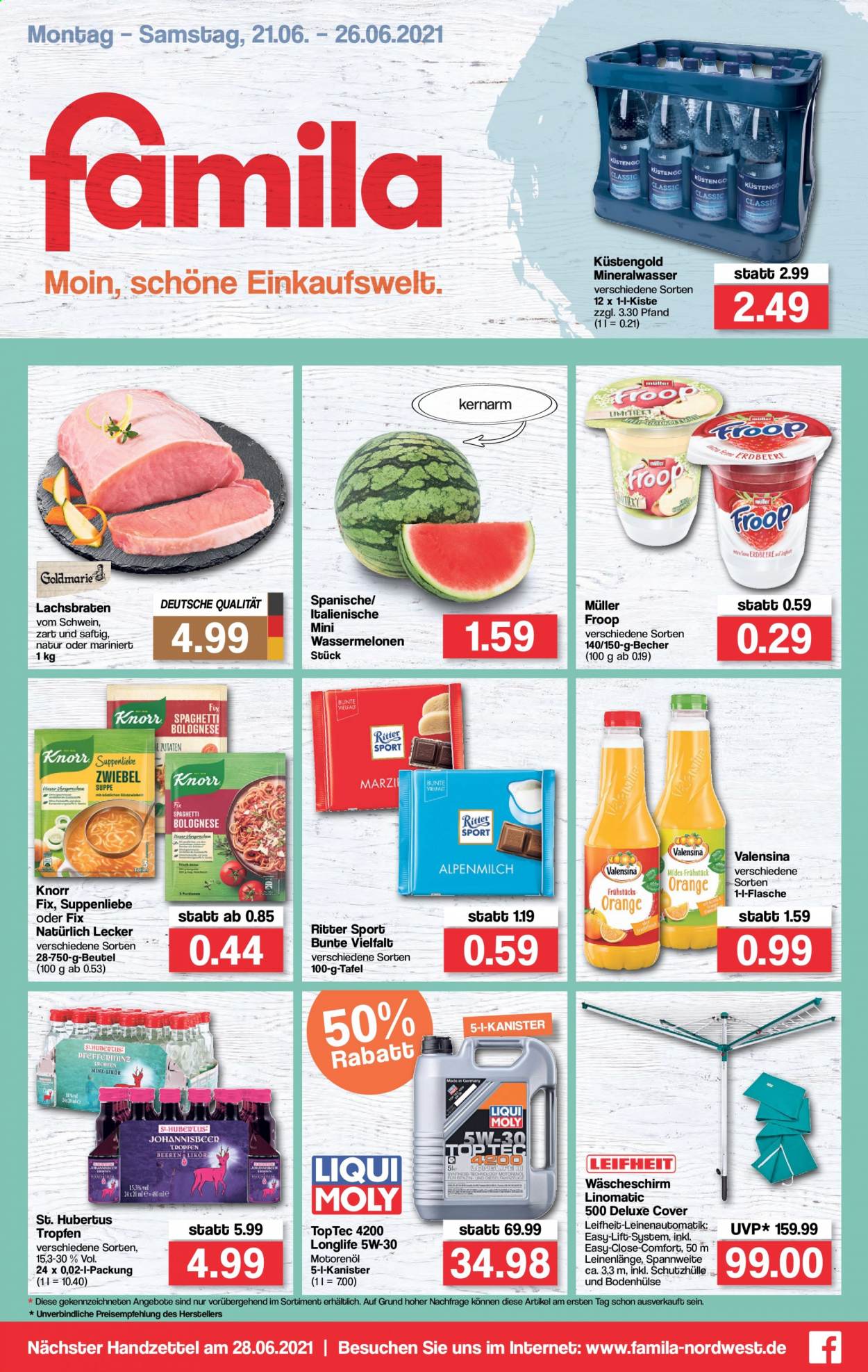 famila Prospekte  - 21.06.2021 - 26.06.2021. Seite 1