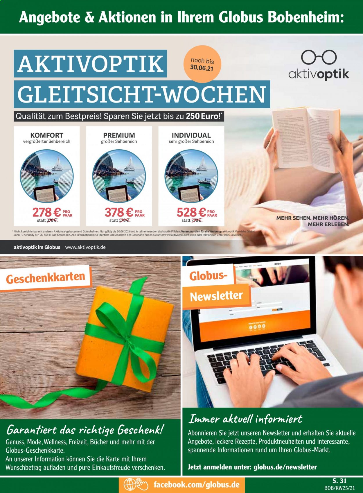 Globus Prospekte  - 21.06.2021 - 26.06.2021. Seite 31