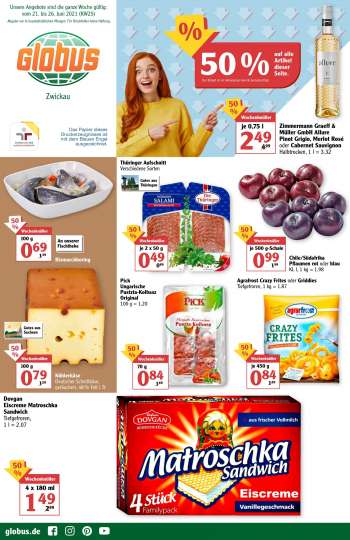 Prospekte Globus - 21.6.2021 - 26.6.2021.