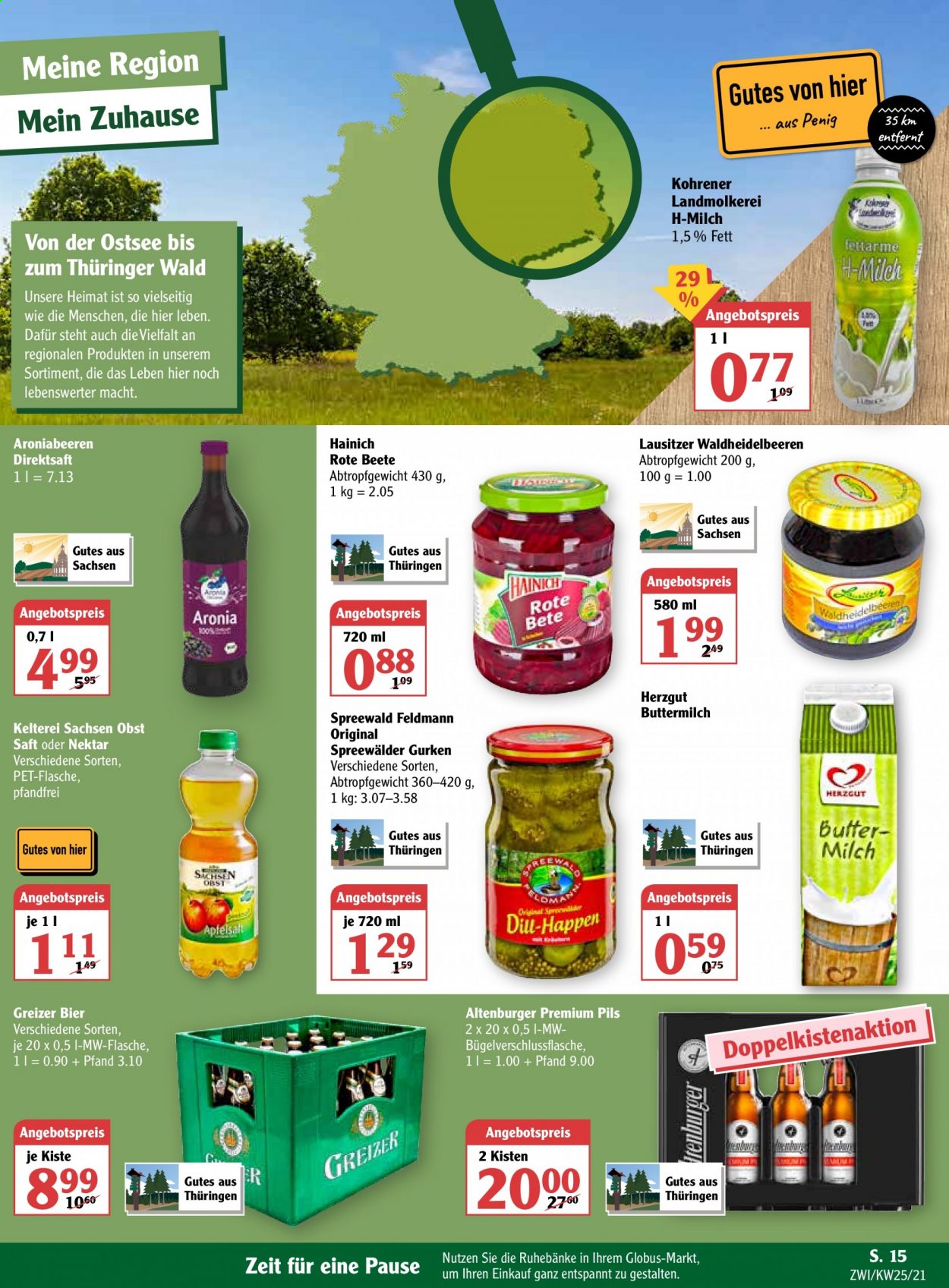 Globus Prospekte  - 21.06.2021 - 26.06.2021. Seite 18