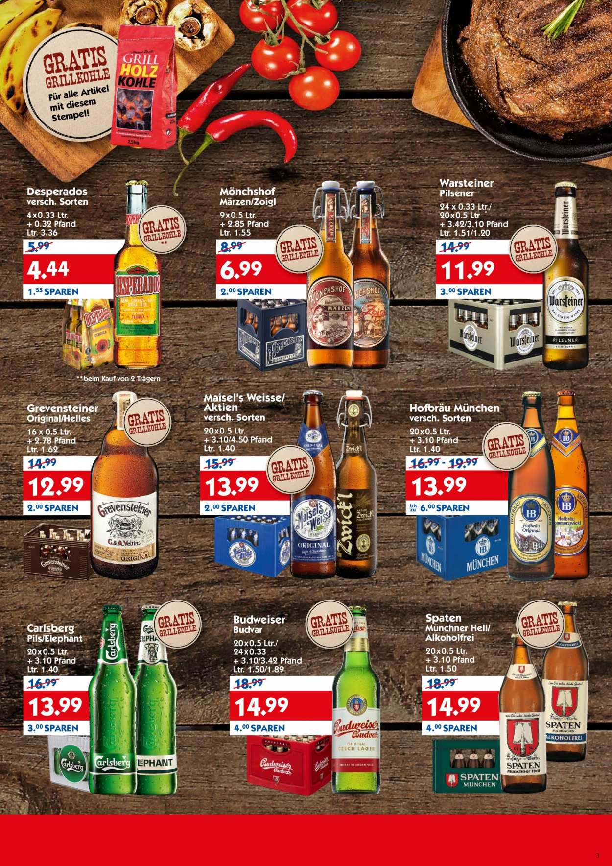 Hol'ab! Getränkemarkt Prospekte  - 21.06.2021 - 26.06.2021. Seite 3