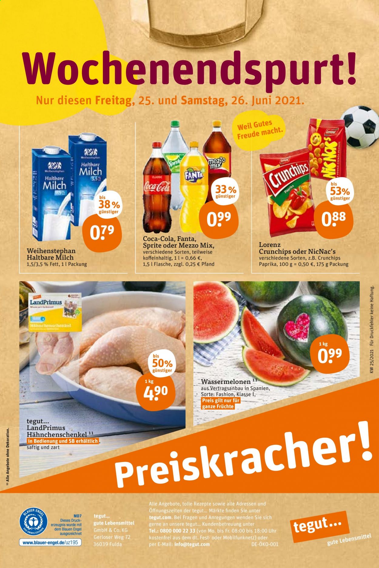 tegut... Prospekte  - 21.06.2021 - 26.06.2021. Seite 26