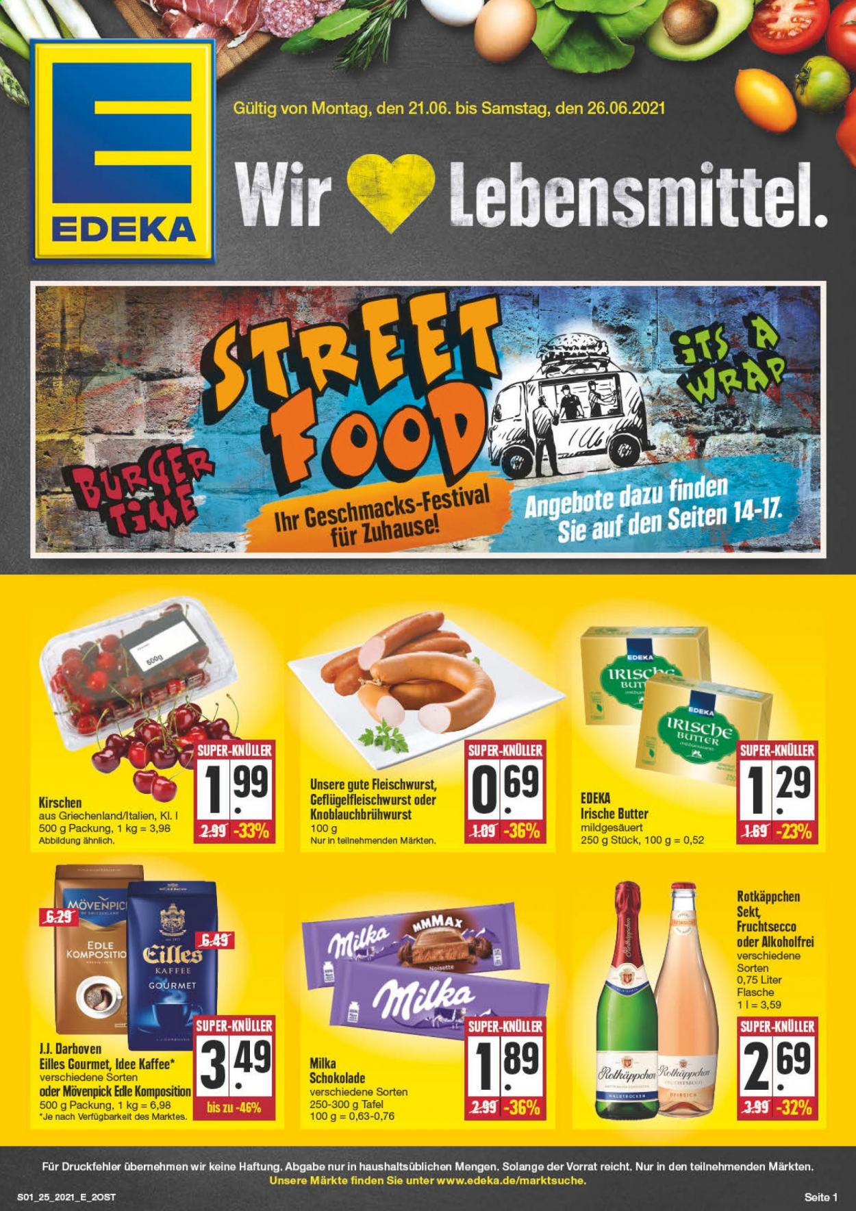 Edeka Prospekte  - 21.06.2021 - 26.06.2021. Seite 1