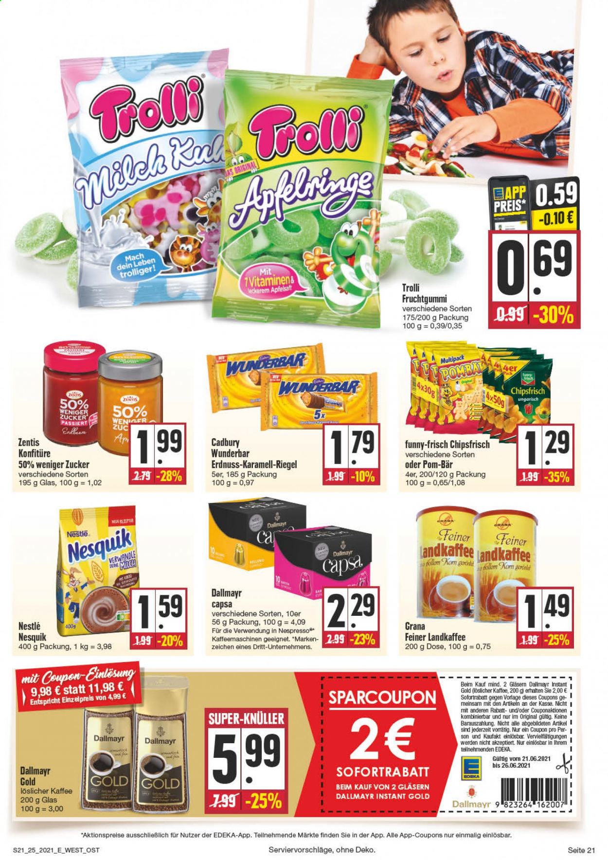 Edeka Prospekte  - 21.06.2021 - 26.06.2021. Seite 21