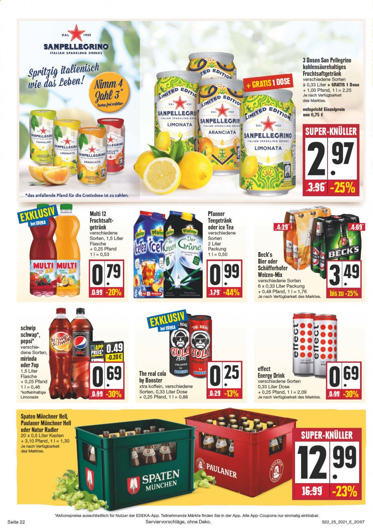 Edeka Prospekte  - 21.06.2021 - 26.06.2021. Seite 22