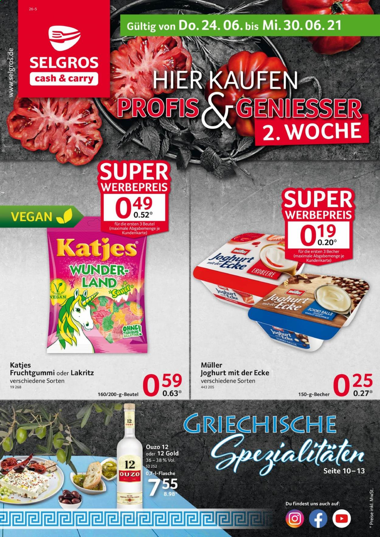 Selgros Prospekte  - 24.06.2021 - 30.06.2021. Seite 1