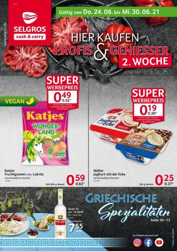 Prospekte Selgros - 24.6.2021 - 30.6.2021.
