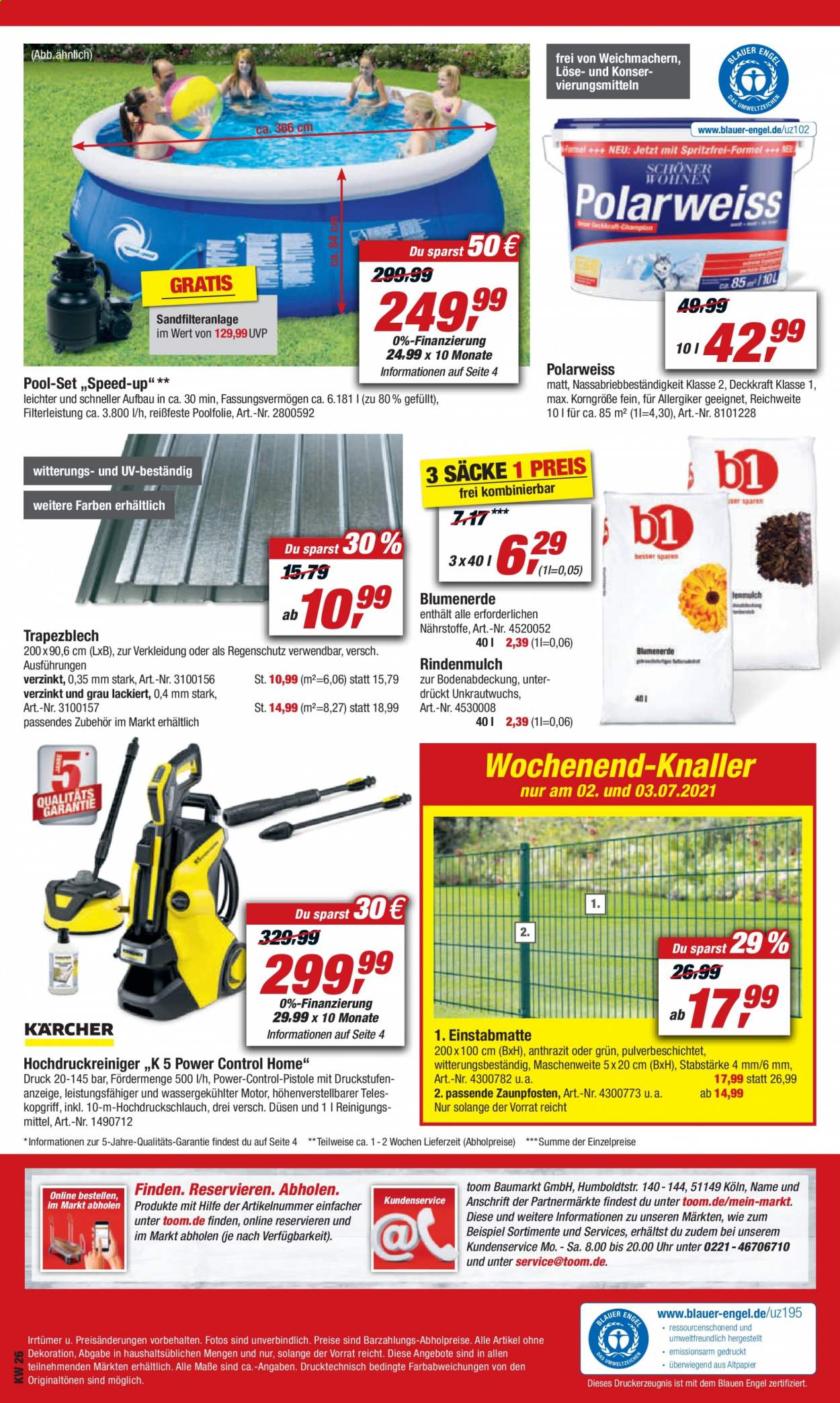 toom Baumarkt Prospekte  - 26.06.2021 - 2.07.2021. Seite 16