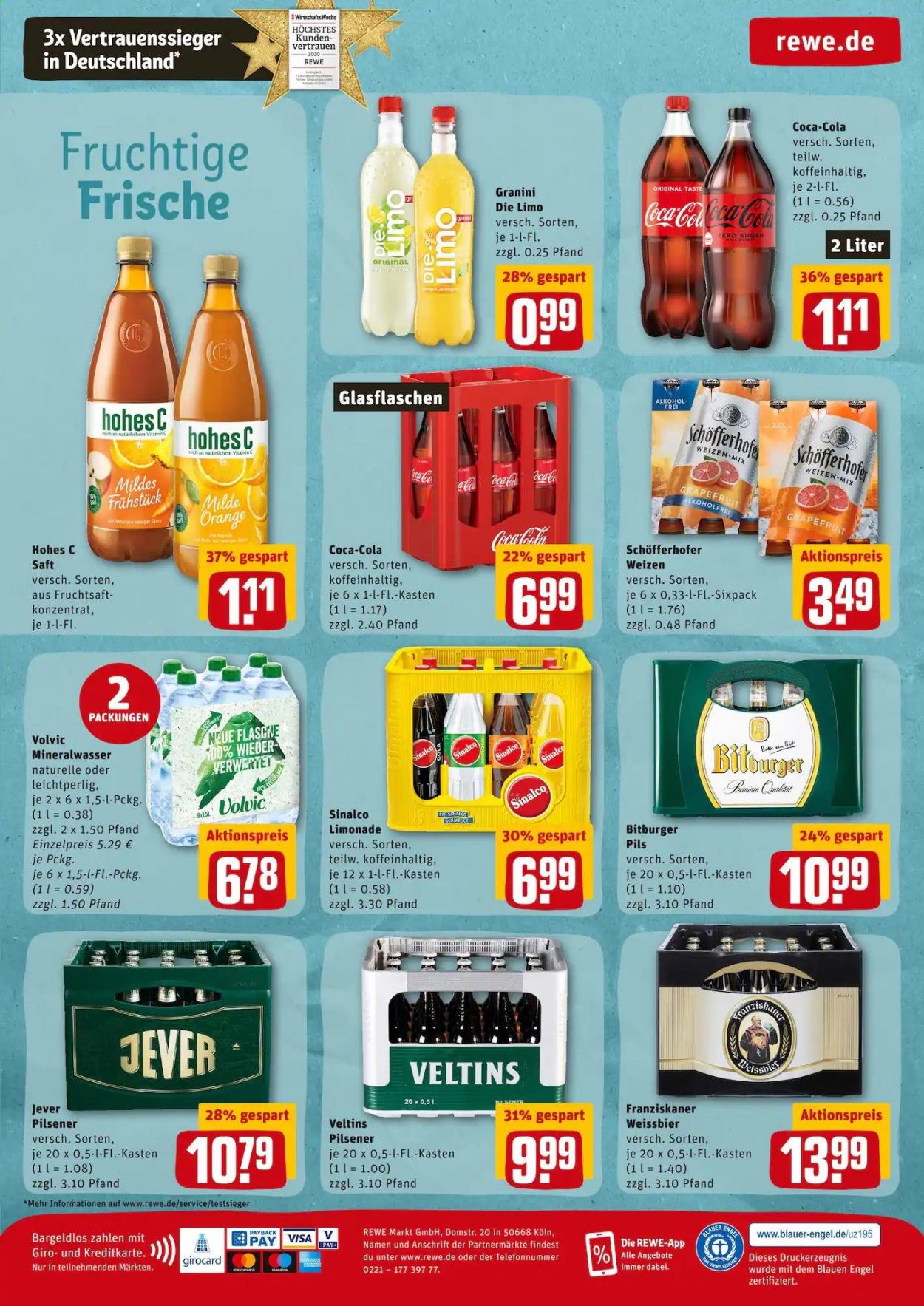REWE Prospekte  - 21.06.2021 - 26.06.2021. Seite 20