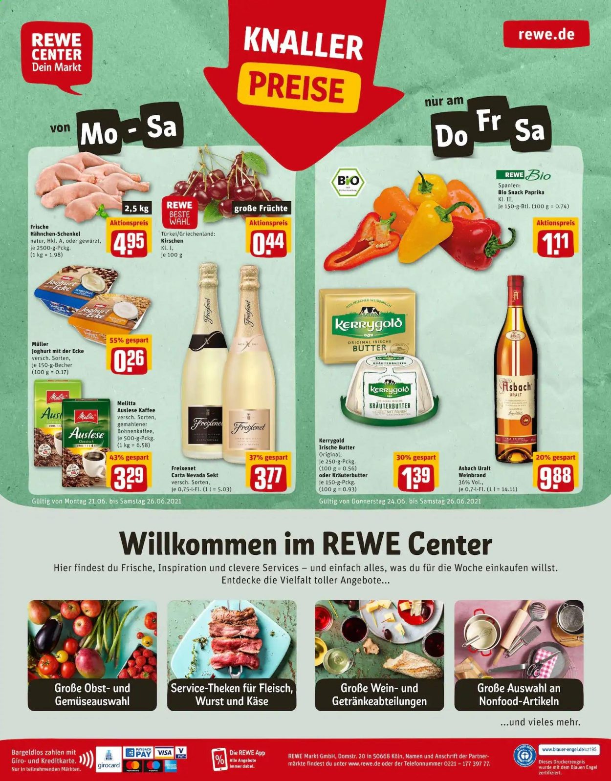 REWE Prospekte  - 21.06.2021 - 26.06.2021. Seite 23