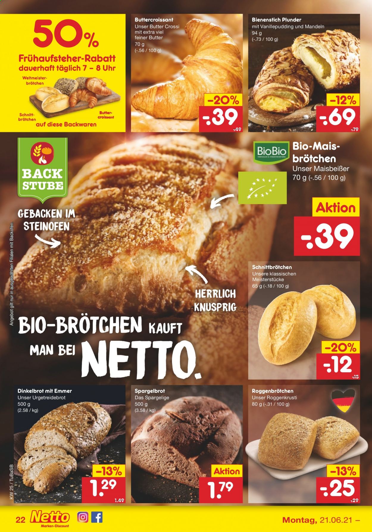 Netto Marken-Discount Prospekte  - 21.06.2021 - 26.06.2021. Seite 24