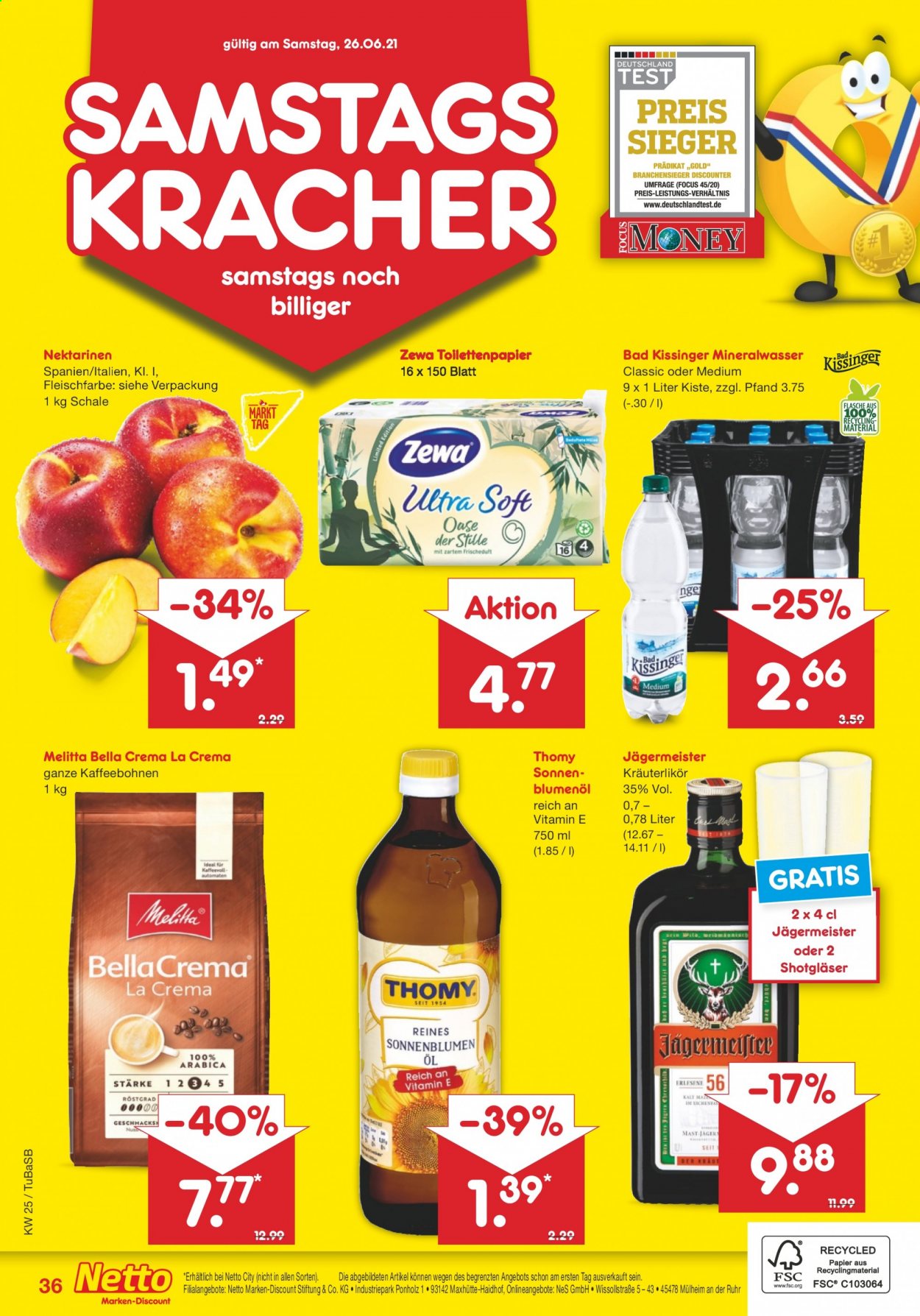 Netto Marken-Discount Prospekte  - 21.06.2021 - 26.06.2021. Seite 38