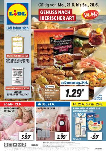 Prospekte Lidl - 21.6.2021 - 26.6.2021.