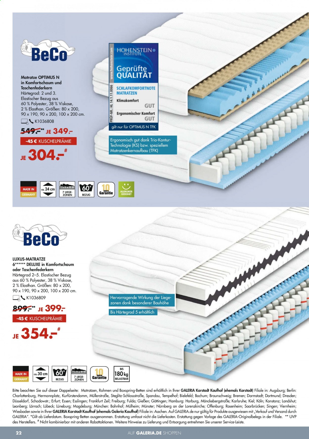 GALERIA Karstadt Kaufhof Prospekte  - 23.06.2021 - 29.06.2021. Seite 22