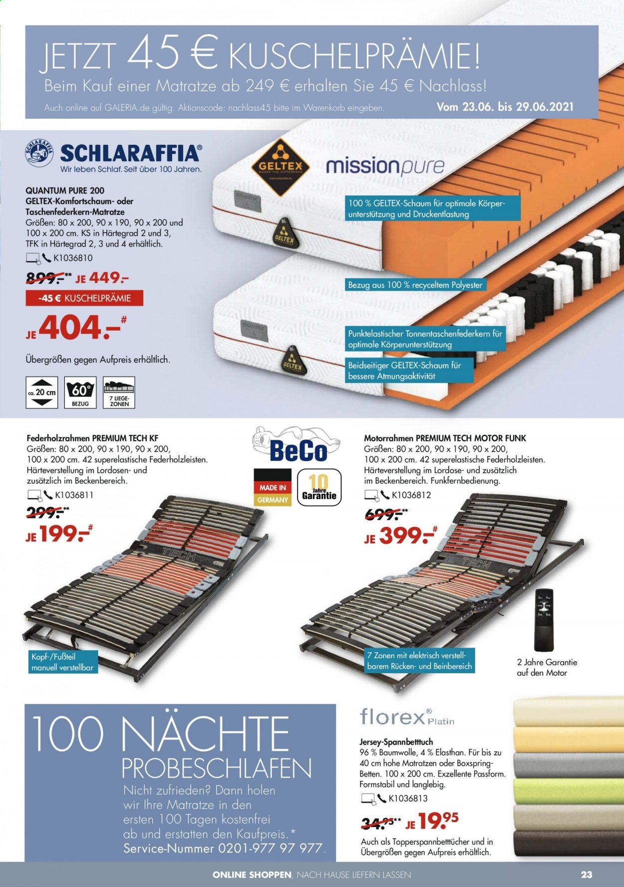 GALERIA Karstadt Kaufhof Prospekte  - 23.06.2021 - 29.06.2021. Seite 23