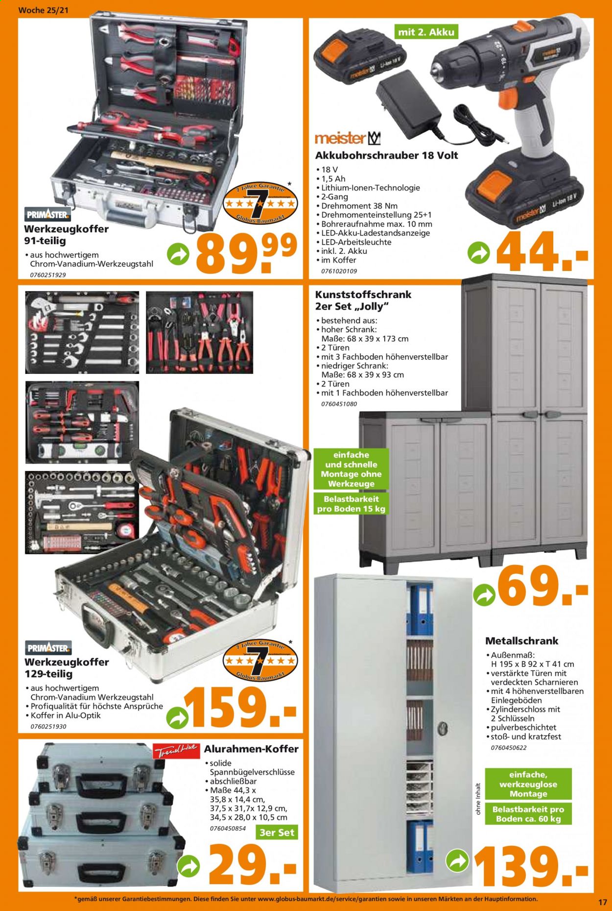 Globus Baumarkt Prospekte  - 22.06.2021 - 29.06.2021. Seite 17