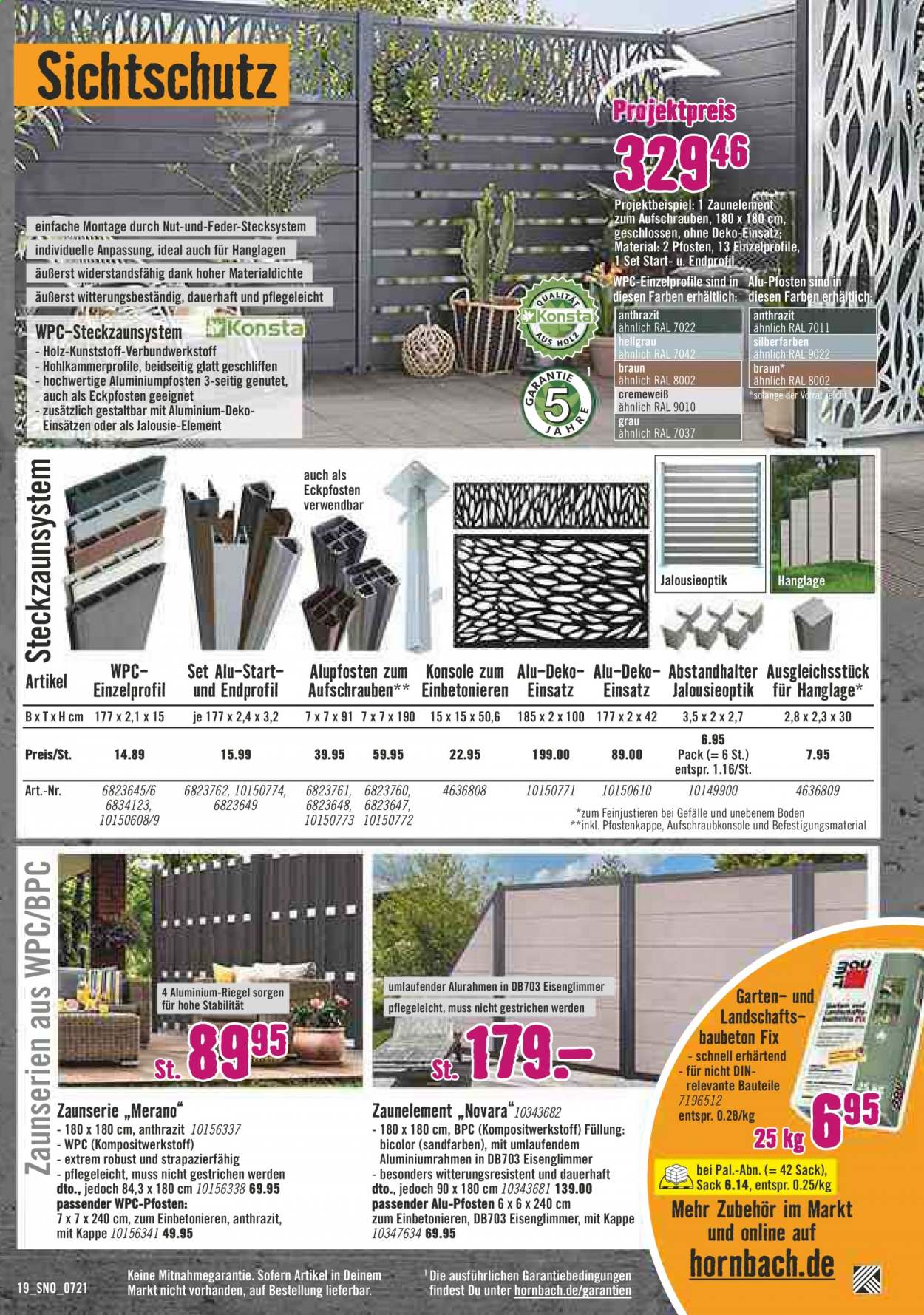 Hornbach Prospekte  - 25.06.2021 - 29.07.2021. Seite 19