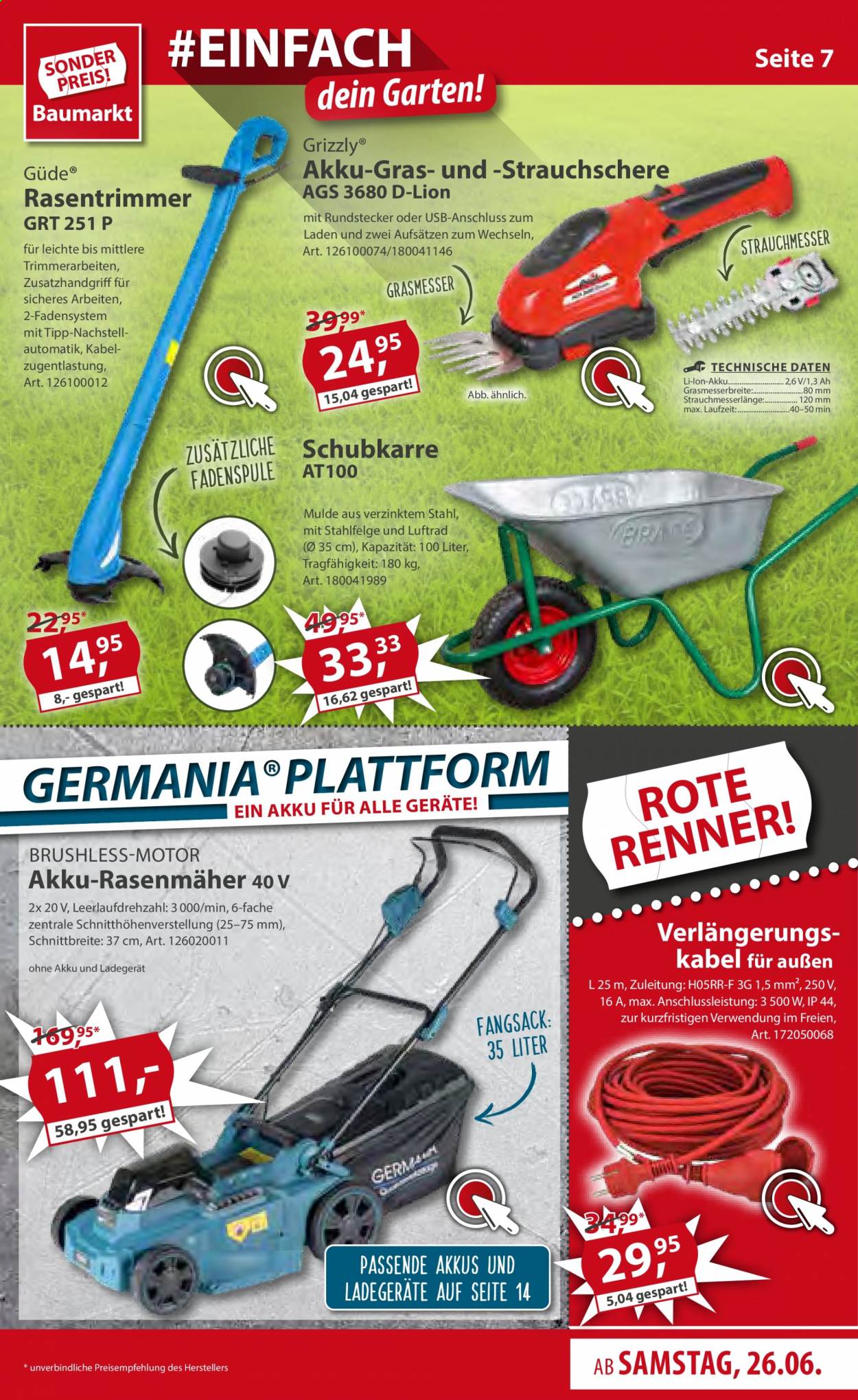 Sonderpreis-Baumarkt Prospekte  - 26.06.2021 - 2.07.2021. Seite 7