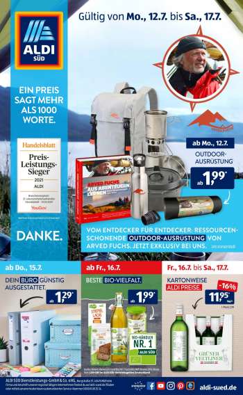 Prospekte ALDI SÜD - 12.7.2021 - 17.7.2021.