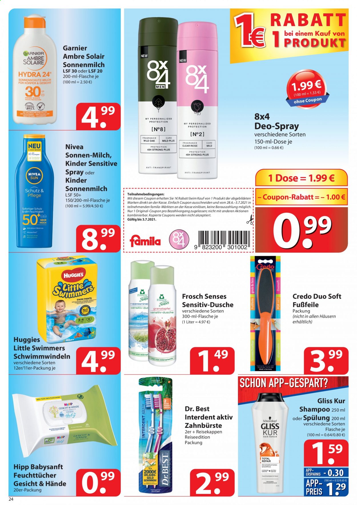 famila Prospekte  - 28.06.2021 - 3.07.2021. Seite 24