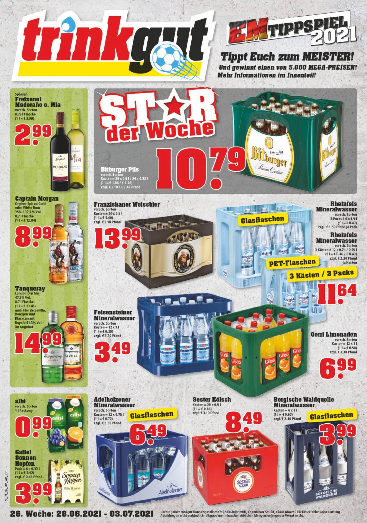 trinkgut Prospekte  - 28.06.2021 - 3.07.2021. Seite 1
