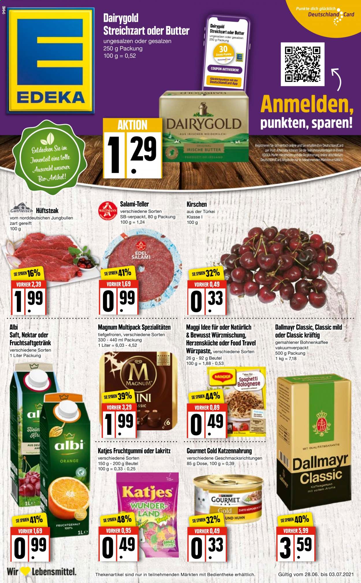 Edeka Prospekte  - 28.06.2021 - 3.07.2021. Seite 1