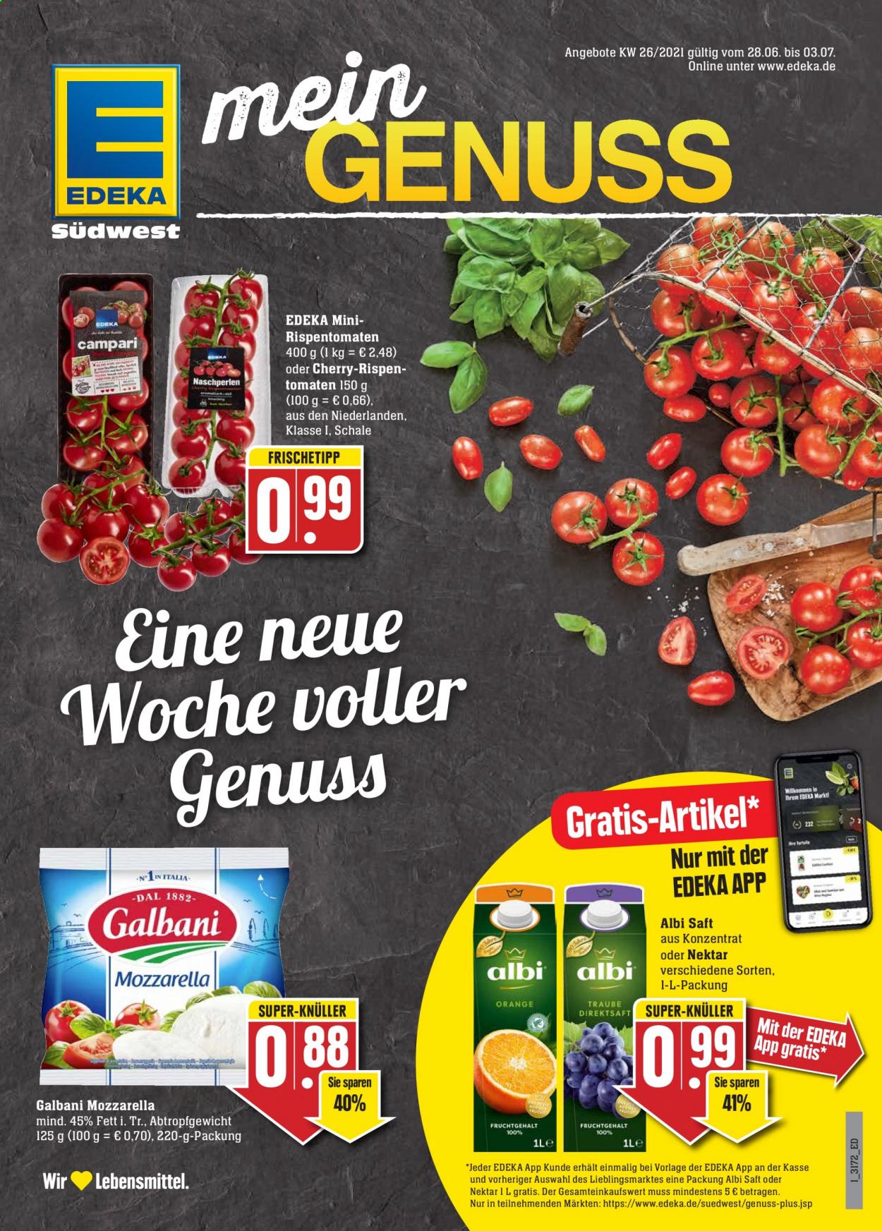 Edeka Prospekte  - 28.06.2021 - 3.07.2021. Seite 1