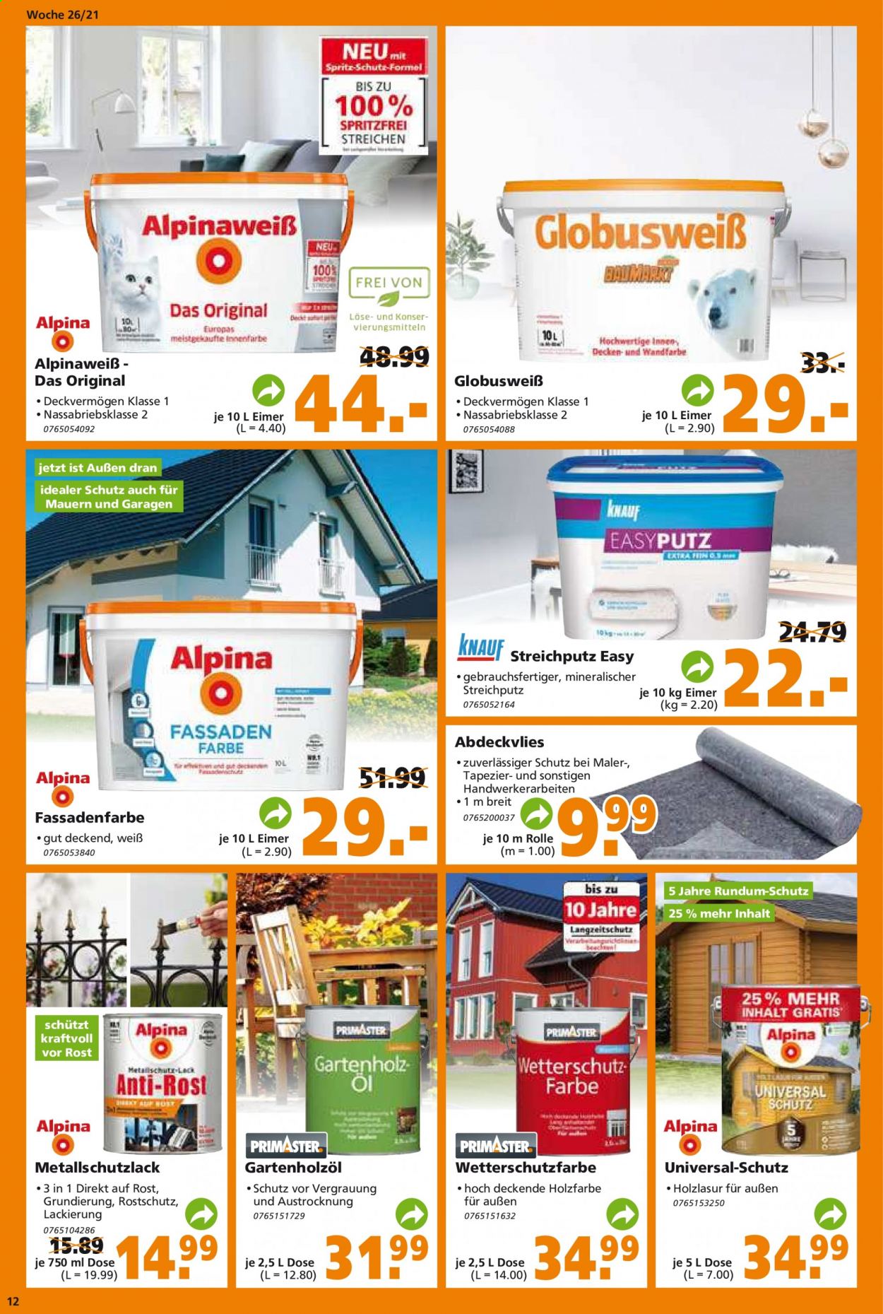 Globus Baumarkt Prospekte  - 28.06.2021 - 3.07.2021. Seite 12