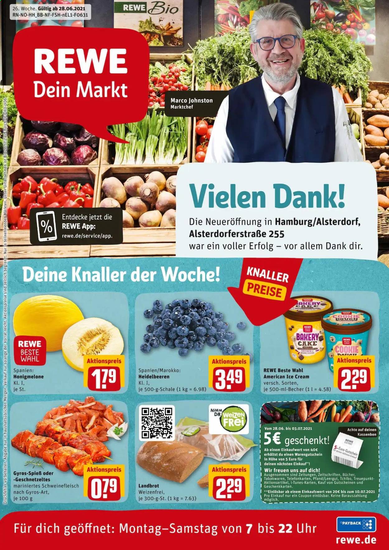 REWE Prospekte  - 28.06.2021 - 3.07.2021. Seite 1