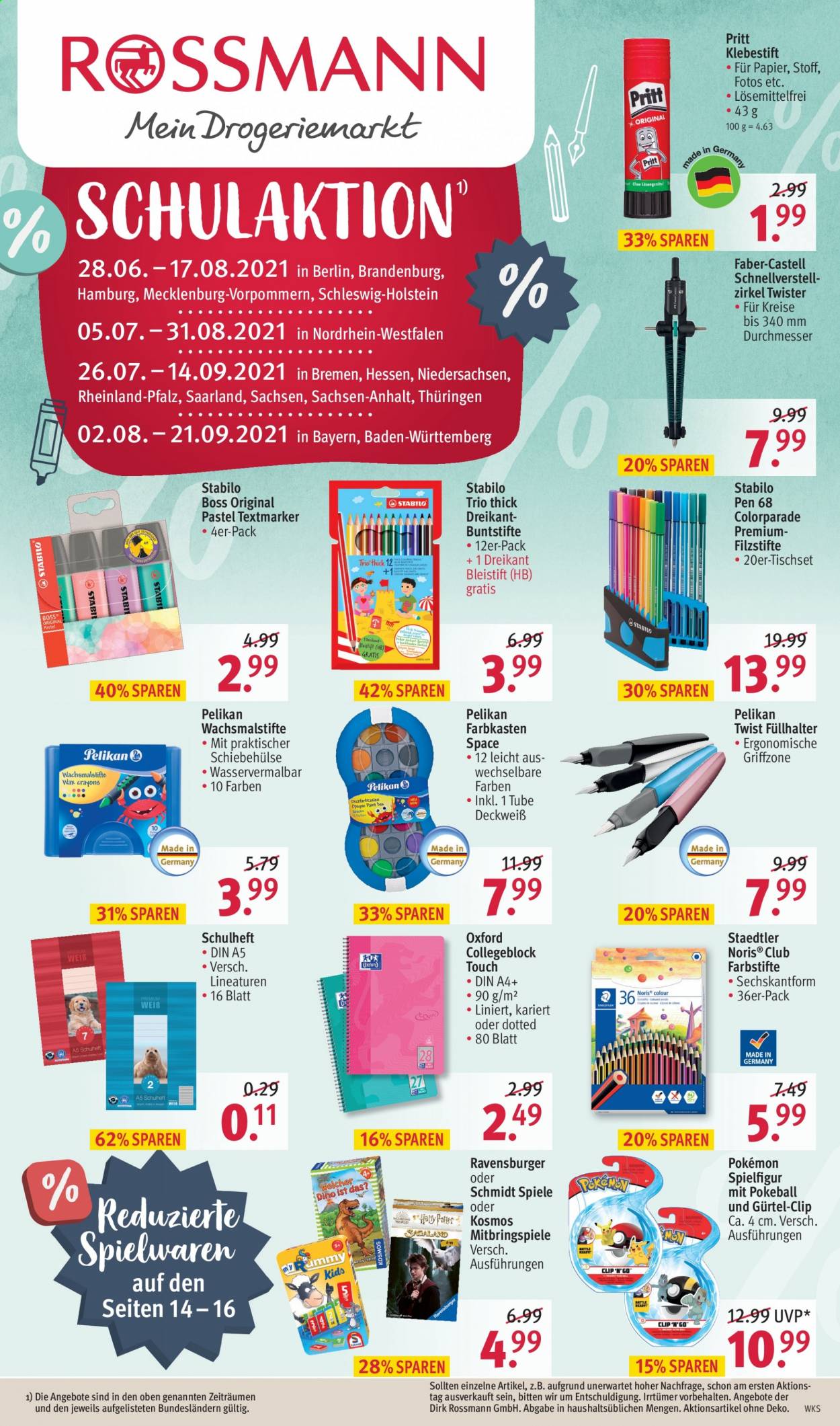 Rossmann Prospekte  - 28.06.2021 - 21.09.2021. Seite 1