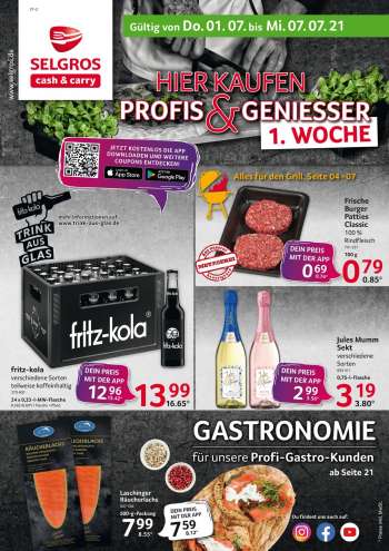 Prospekte Selgros - 1.7.2021 - 7.7.2021.
