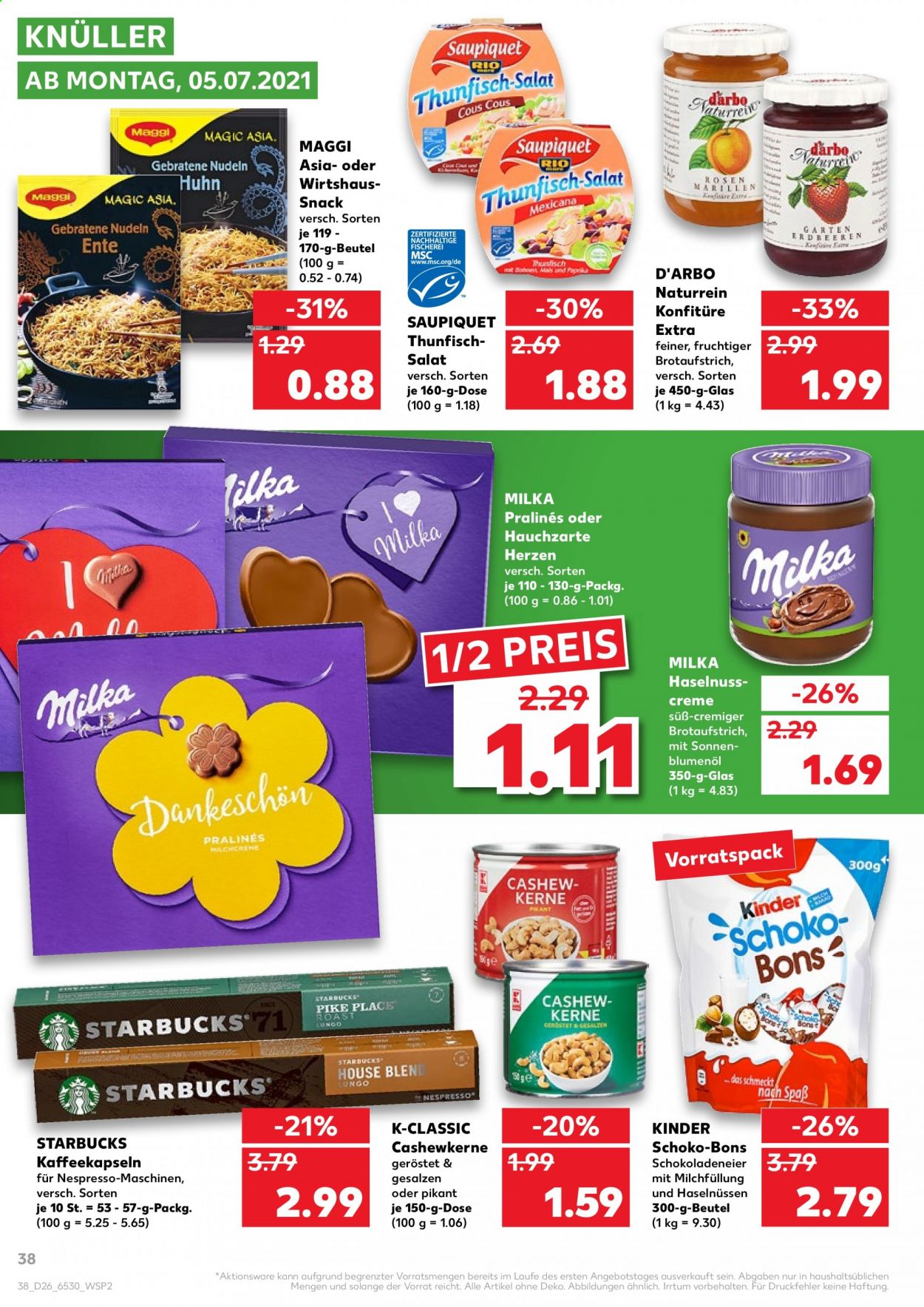 Kaufland Prospekte  - 1.07.2021 - 7.07.2021. Seite 38