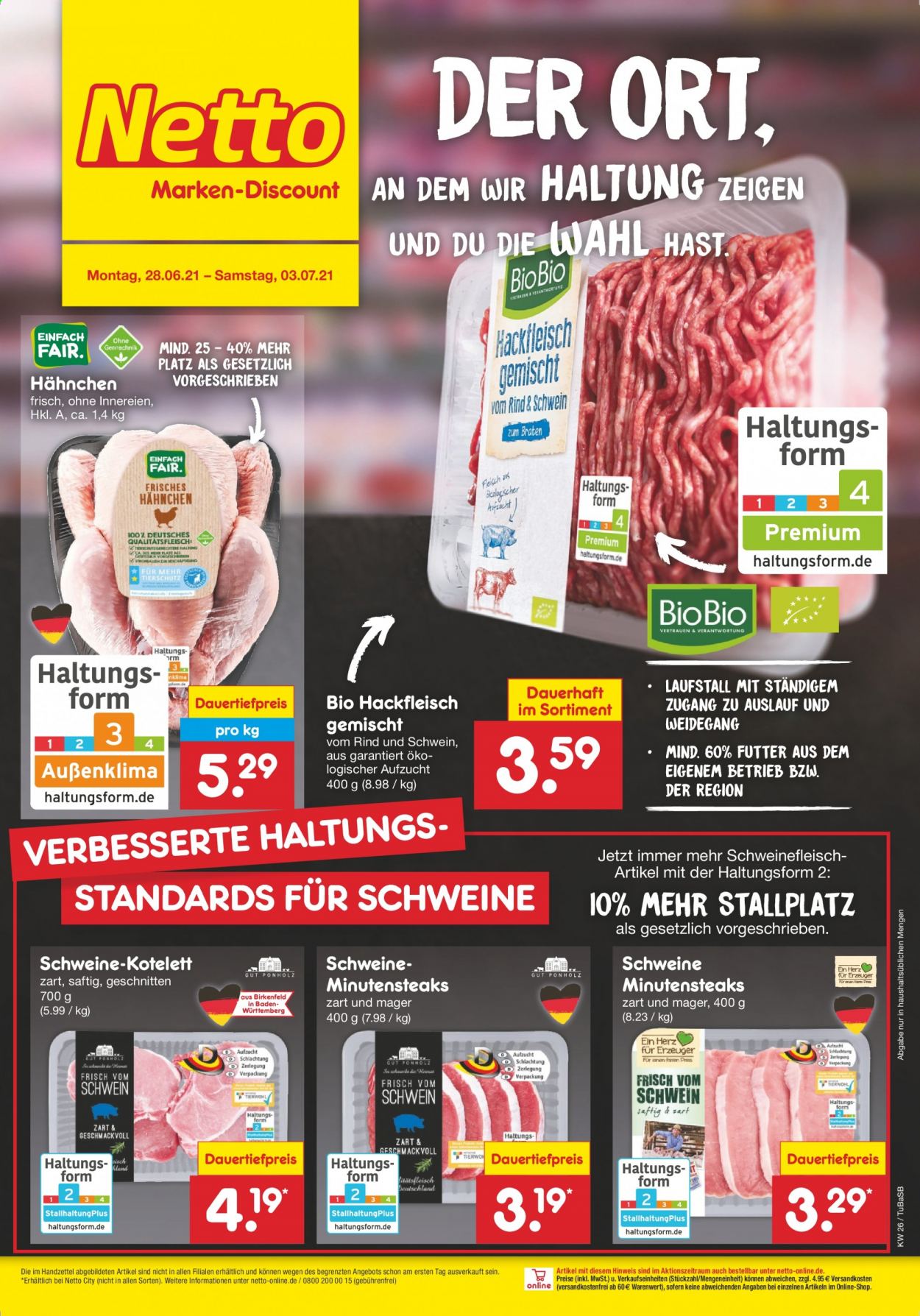 Netto Marken-Discount Prospekte  - 28.06.2021 - 3.07.2021. Seite 1