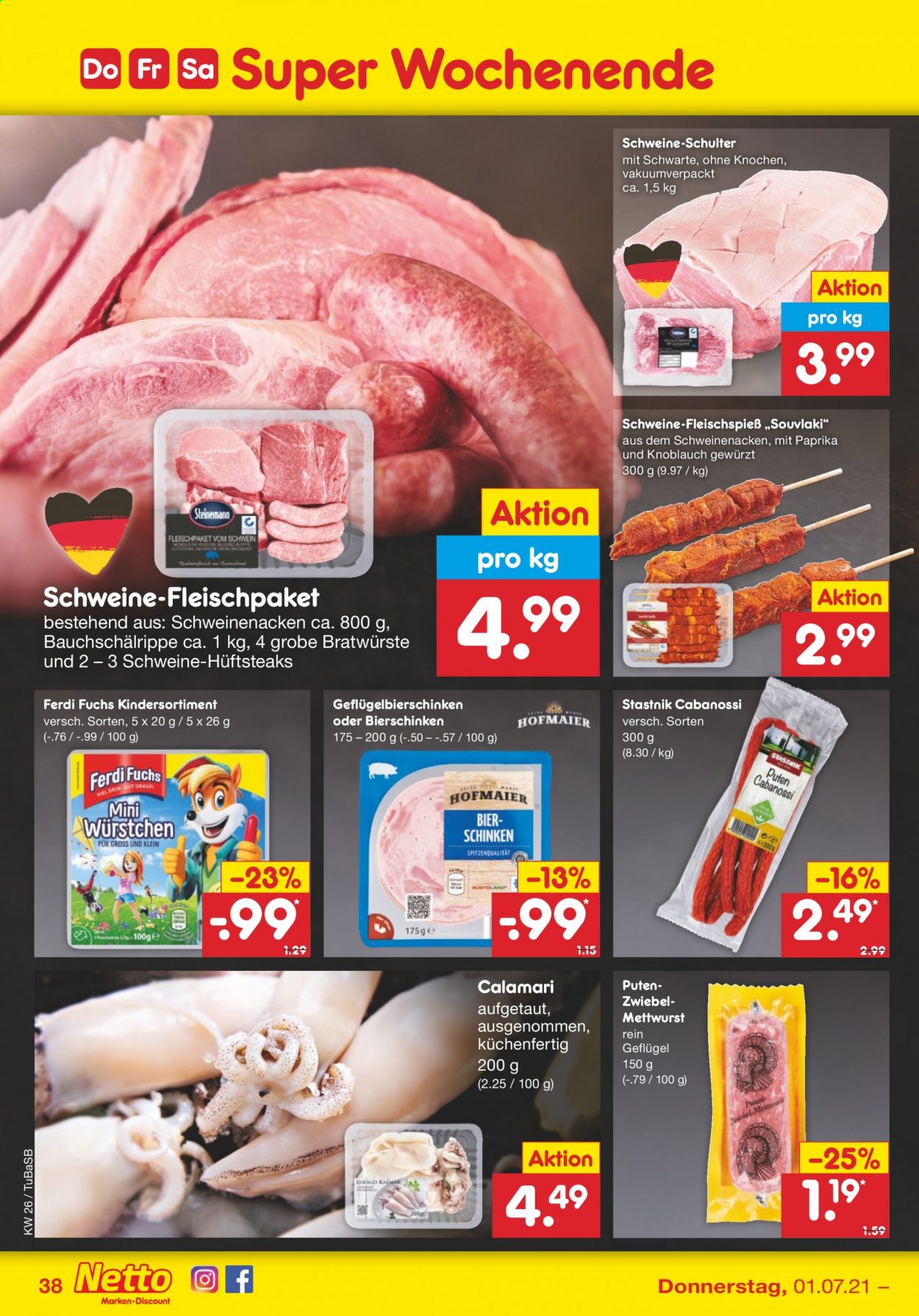 Netto Marken-Discount Prospekte  - 28.06.2021 - 3.07.2021. Seite 40