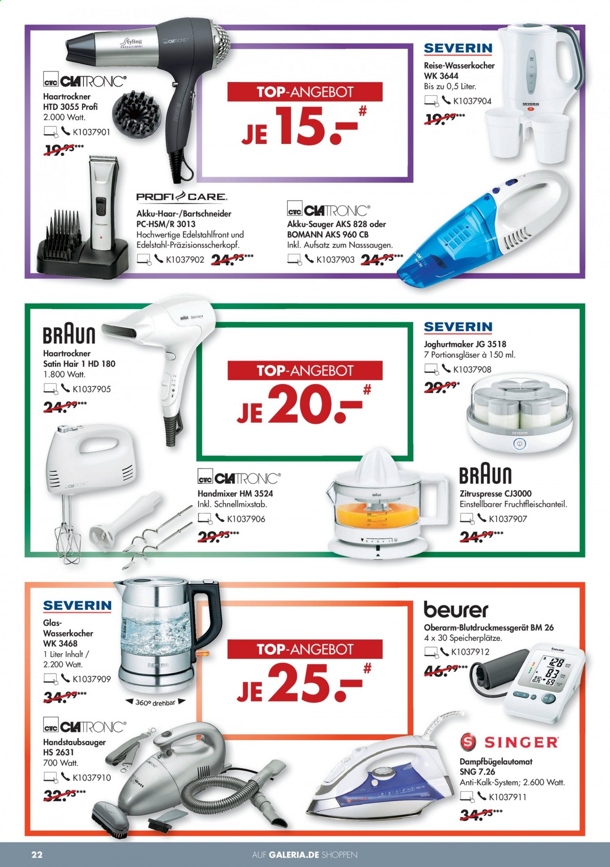 GALERIA Karstadt Kaufhof Prospekte  - 30.06.2021 - 6.07.2021. Seite 22