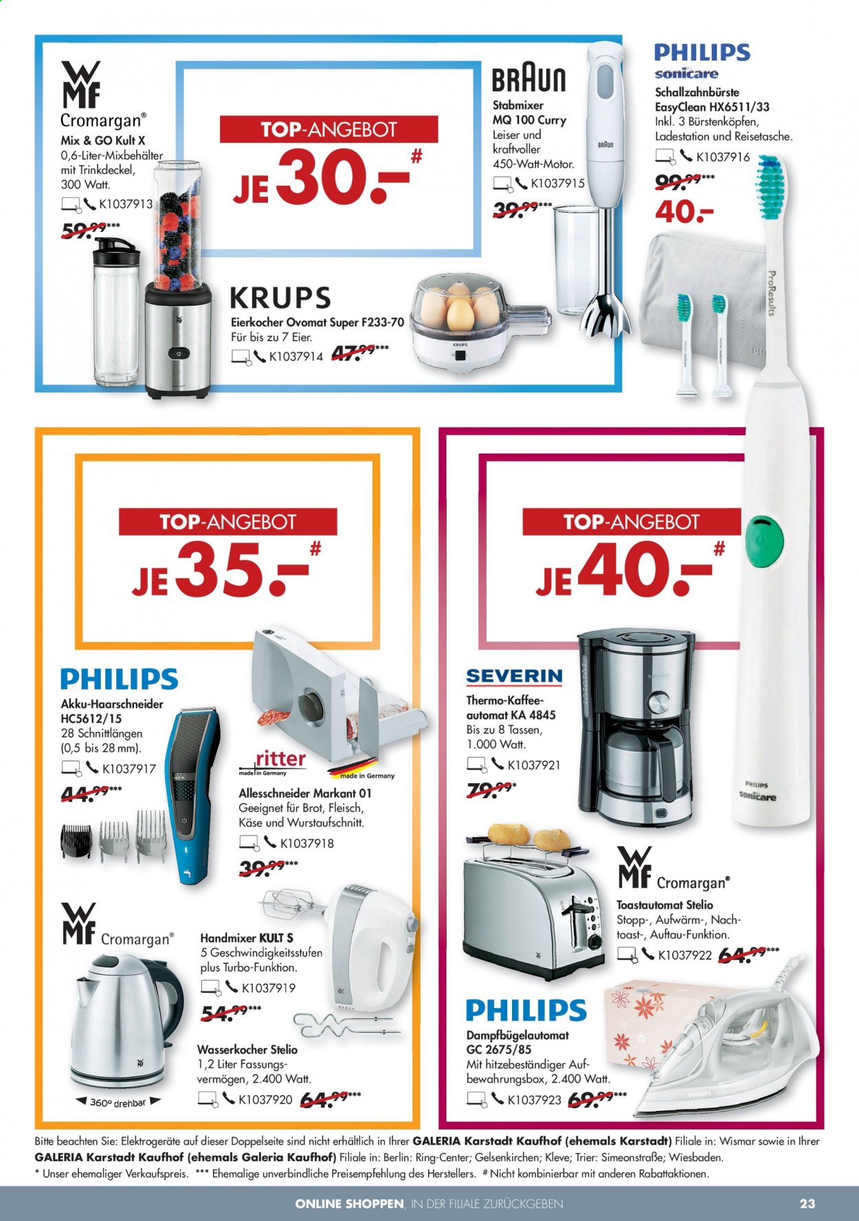 GALERIA Karstadt Kaufhof Prospekte  - 30.06.2021 - 6.07.2021. Seite 23