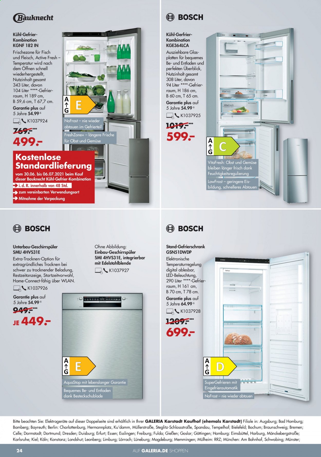 GALERIA Karstadt Kaufhof Prospekte  - 30.06.2021 - 6.07.2021. Seite 24