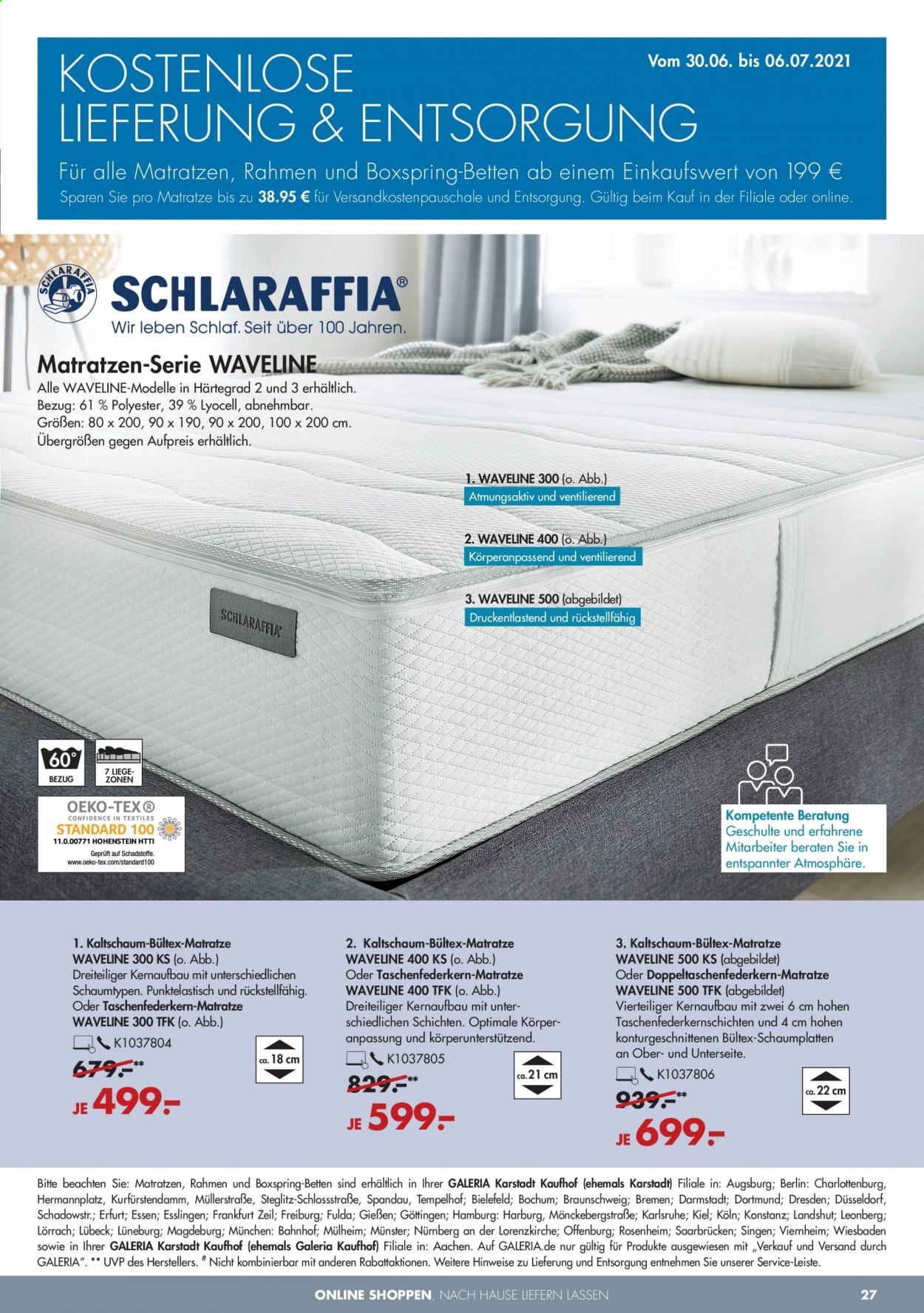 GALERIA Karstadt Kaufhof Prospekte  - 30.06.2021 - 6.07.2021. Seite 27
