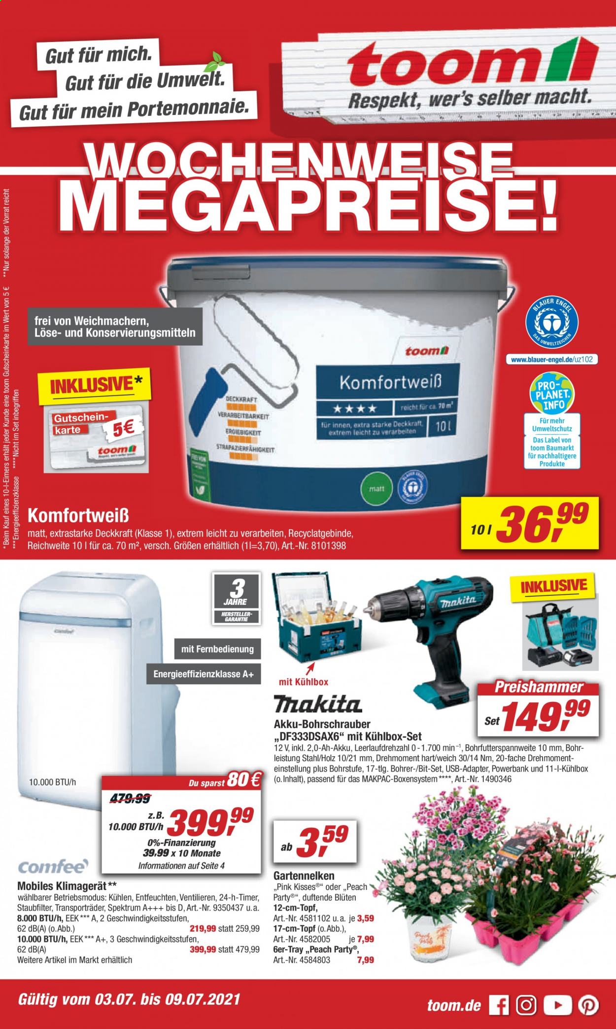 toom Baumarkt Prospekte  - 3.07.2021 - 9.07.2021. Seite 1