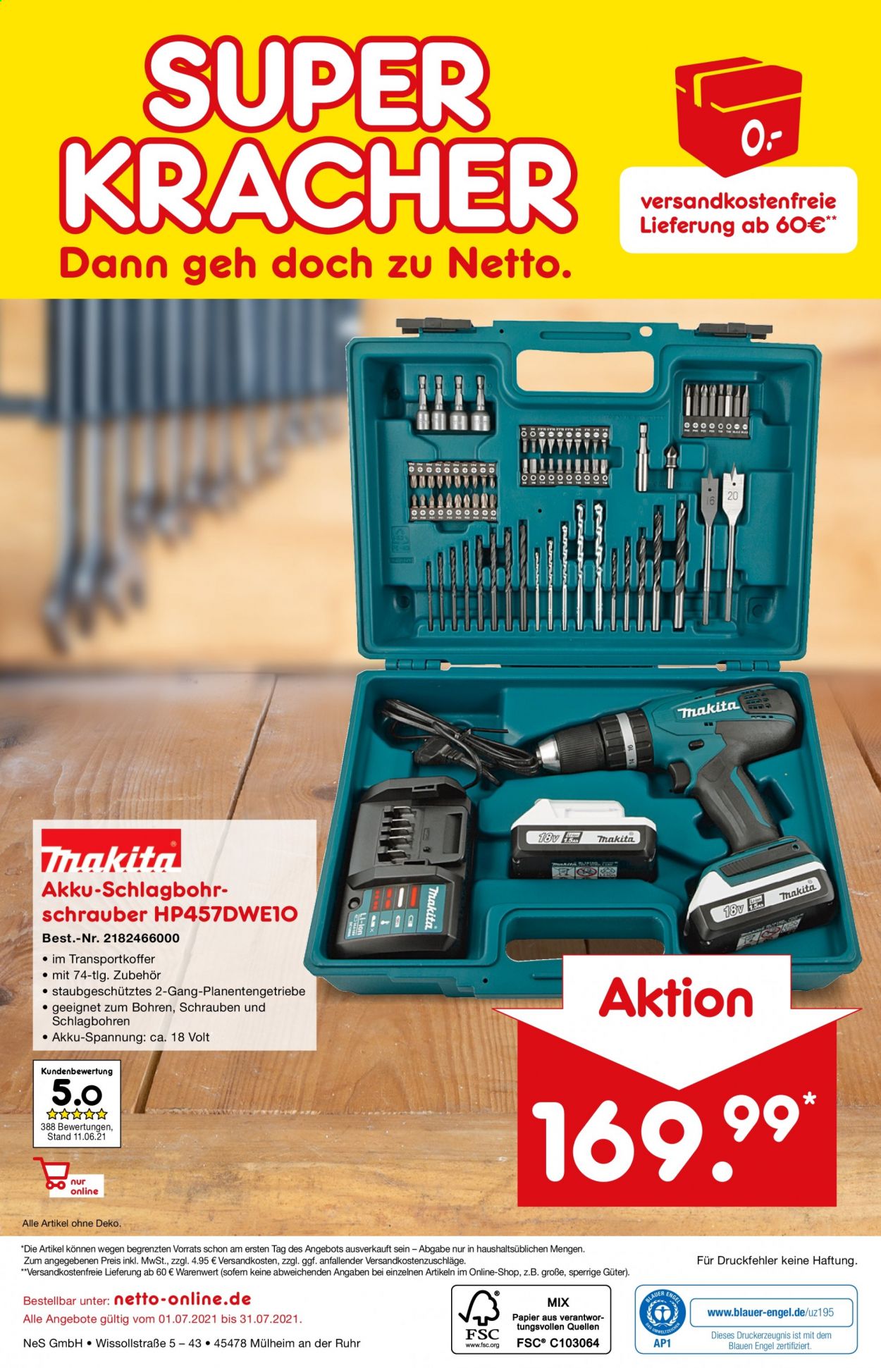 Netto Marken-Discount Prospekte  - 2.07.2021 - 31.07.2021. Seite 40