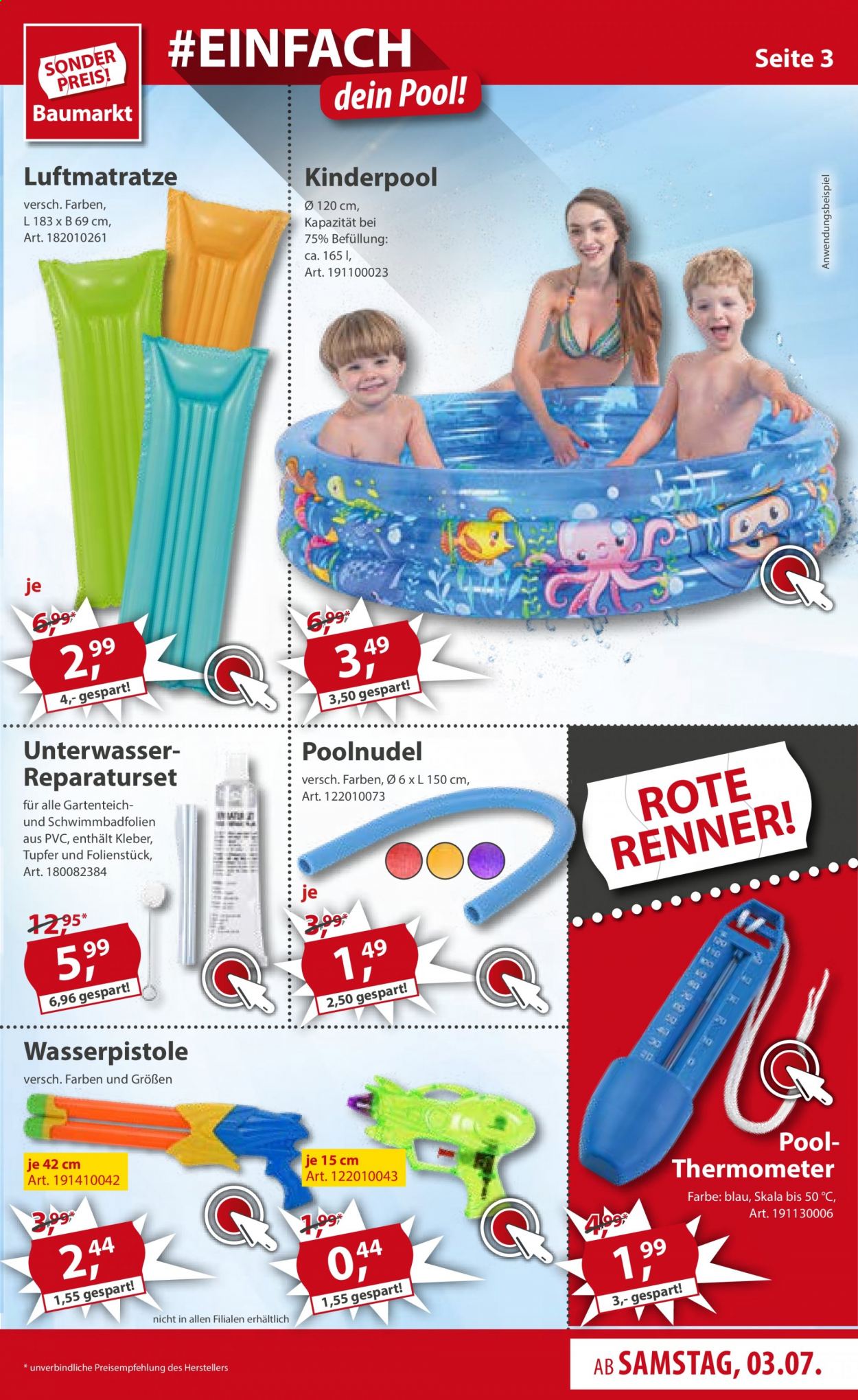 Sonderpreis-Baumarkt Prospekte  - 3.07.2021 - 9.07.2021. Seite 3