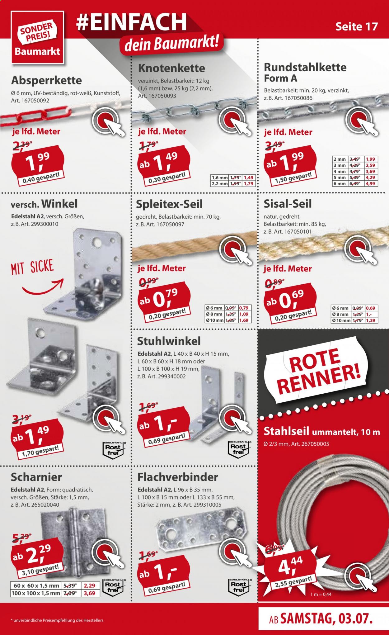 Sonderpreis-Baumarkt Prospekte  - 3.07.2021 - 9.07.2021. Seite 17