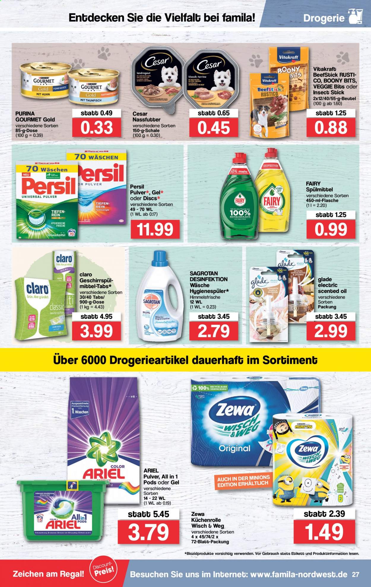 famila Prospekte  - 5.07.2021 - 10.07.2021. Seite 27